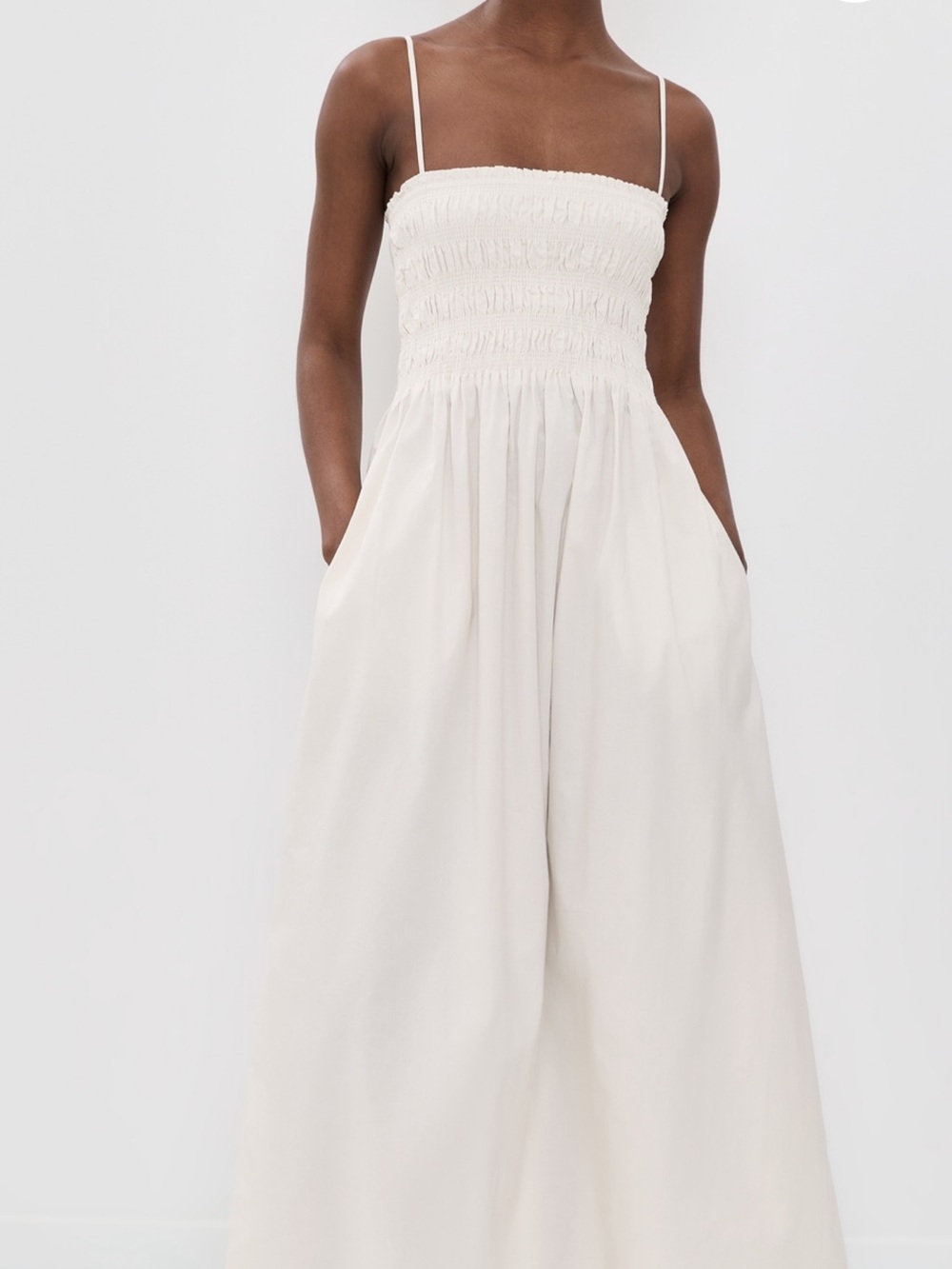 Pistola Bianca Maxi Sundress Soft White